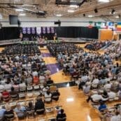 Commencement in the Luce Center Gym