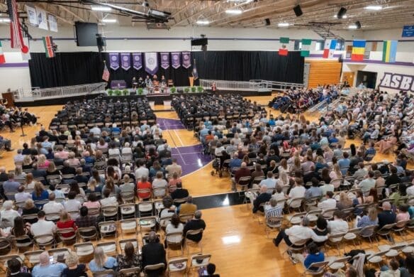 Commencement in the Luce Center Gym