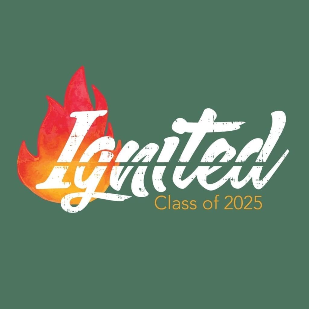 Each graduating class has an identity and is named. Ignited is the class of 2025.