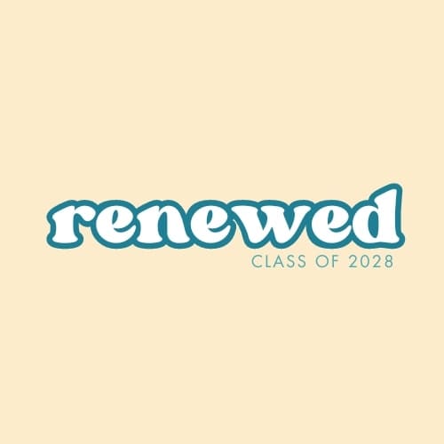 Each graduating class has an identity and is named. Renewed is the class of 2028.