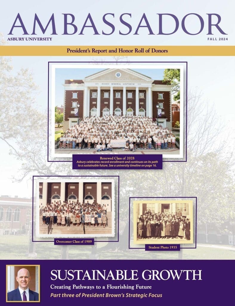 Cover of the Ambassador Fall 2024 alumni magazine