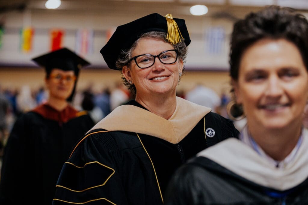 Asbury professor smiling.