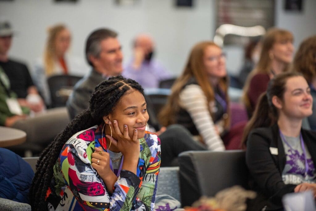 Audience listening to speaker at Embrace Conference at Asbury University