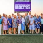 Asbury University smile on the Gray track and field venue