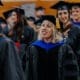 asbury university professors smile during academic convocation