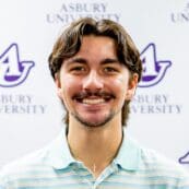 Asbury University's Caleb Rushing headshot.