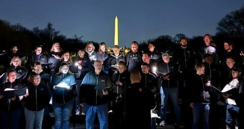 Asbury University Music Department SASF Vocal Ensemble performs in D.C.