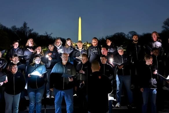 Asbury University Music Department SASF Vocal Ensemble performs in D.C.