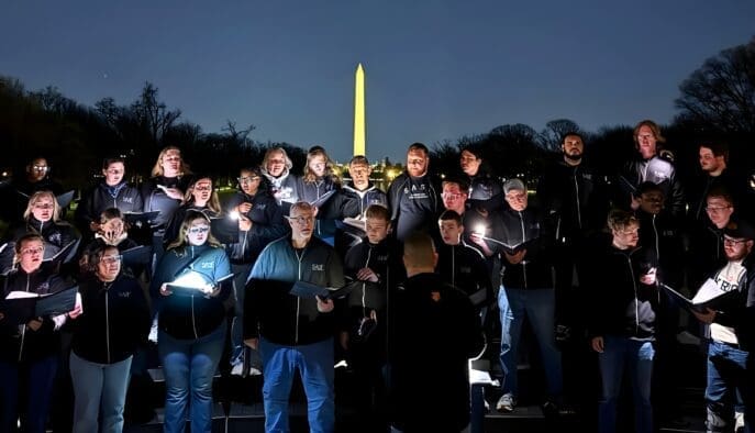 Asbury University Music Department SASF Vocal Ensemble performs in D.C.