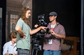 Asbury students work on feature film set