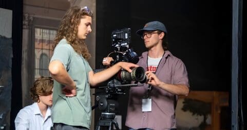 Asbury students work on feature film set