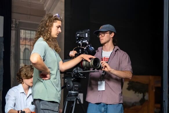 Asbury students work on feature film set