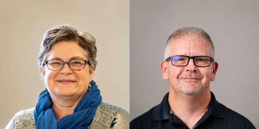 Dr. Laura Walther and Dr. Marvin Ruffner at Asbury University Shaw School of Sciences